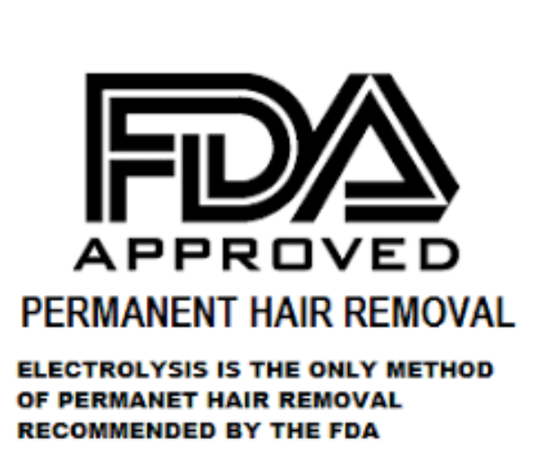 אושר על ידי ה-FDA להסרת שיער לצמיתות; אפילציה (אלקטרוליזה) היא השיטה הקבועה היחידה המומלצת על ידי ה-FDA.