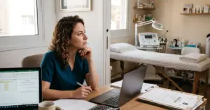 חדר טיפולים מודרני ונקי בקליניקה מקצועית להסרת שיער באפילציה ובשיטות מדעיות מתקדמות.